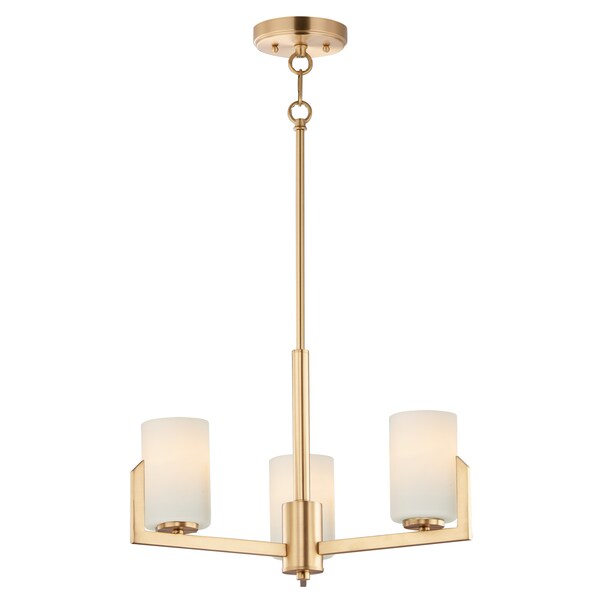 Maxim Lighting Dart 3-Light 22.25" Wide Satin Brass Chandelier 21285SWSBR - main